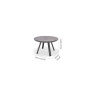 Lifestyle Garden Lifestyle Garden Urbanite 4 Seat Round Dining Set - Dark Grey