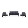 Lifestyle Garden Lifestyle Garden Panama Sofa Set - Black
