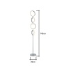 BHS Lena Ring LED Floor Lamp - Chrome