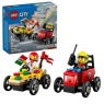 LEGO 60458 Pizza vs. Fire Truck Race Car Pack