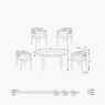 Pacific Lifestyle Pacific Denver Outdoor 4 Seater Dining Set - Sage Green