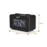 Roberts Rev-Restbk Revival Rest Dab/Dab+/Fm Bluetooth Bedside Clock Radio - Black