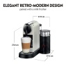 Nespresso EN267.WAE Citiz Coffee Machine With Aeroccino - White