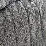 Bianca Cable Knit Throw - Grey