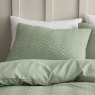 Catherine Lansfield Heatset Wave Duvet Set - Mint Green