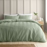 Catherine Lansfield Heatset Wave Duvet Set - Mint Green