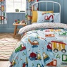 Catherine Lansfield Digger Dreams Duvet Set - Blue