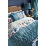 Sanderson Jackfruit Duvet Cover Set - Indigo/Papaya