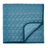 Sanderson Jackfruit Quilted Throw - Indigo/Papaya