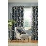 Laura Ashley Summer Palace Eyelet Curtains - Midnight
