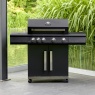 Grillstream Grillstream Stealth 4 Burner Hybrid Gas & Charcoal Barbecue with Side Burner - Matt Black