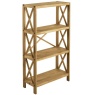 Downtown X Oak 4 Shelf Unit