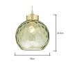 BHS Deana Dimpled Glass Ball Easyfit - Dark Green