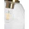 BHS BHS Saskia Bubble Glass Arc Floor Lamp - Warm Satin Brass