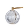 BHS BHS Rimi Acrylic Ball 3 Light Semi Flush - Brass