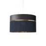 BHS BHS Violet 40cm Mixed Fabric Light Shade - Grey