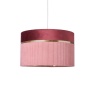 BHS BHS Violet 40cm Mixed Fabric Light Shade - Pink