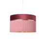BHS BHS Violet 40cm Mixed Fabric Light Shade - Pink