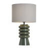 BHS BHS Rahya Ribbed Glass Table Lamp - Green