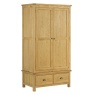 Downtown Provence Oak 2 Door Gents Wardrobe