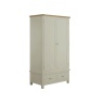 Downtown Provence Stone & Oak 2 Door Gents Wardrobe