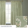 Sanderson Sessile Leaf Pencil Pleat Curtains - Sage