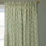 Sanderson Sessile Leaf Pencil Pleat Curtains - Sage