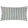 Sanderson Sessile Leaf Feather Rich Cushion 30x50cm - Flax
