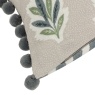 Sanderson Sessile Leaf Feather Rich Cushion 30x50cm - Flax