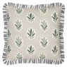 Sanderson Sessile Leaf Ruffle Feather Rich Cushion 50cm - Flax