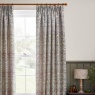 Morris & Co Strawberry Thief Jacquard Pencil Pleat Curtains - Biscuit