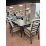 Norfolk Leisure Norfolk Leisure Antigua 6 Seat Reclining Dining Set - Grey/Wood Effect