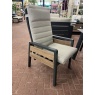 Norfolk Leisure Norfolk Leisure Antigua 6 Seat Reclining Dining Set - Grey/Wood Effect
