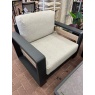 Norfolk Leisure Norfolk Leisure Antigua Lounge Set With Adjustable Table - Grey/Wood Effect