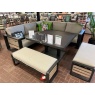 Norfolk Leisure Norfolk Leisure Antigua Corner Set With Adjustable Table - Grey/Wood Effect