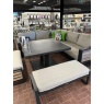 Norfolk Leisure Norfolk Leisure Antigua Corner Set With Adjustable Table - Grey/Wood Effect