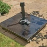 Norfolk Leisure Royce 90kg Granite Base With Wheels - Flamed Light Grey