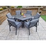 Signature Weave Signature Weave Bettina 6 Seater Hexagon Ceramic Table Dining Set