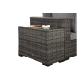 Signature Weave Signature Weave Jessica Corner Set With Pouf & End Tables - Grey
