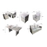 Signature Weave Signature Weave Amy 7 Seater Dining Lounge Set - Grey