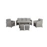 Signature Weave Signature Weave Amy 7 Seater Dining Lounge Set - Grey