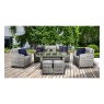 Signature Weave Signature Weave Amy 7 Seater Dining Lounge Set - Grey