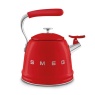 Smeg 50's Style Whistling Kettle 2.3L - Red
