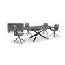 Downtown Helena Extending 179-238cm Ceramic Dining Table - Stone
