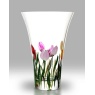 Nobile Rainbow Tulips Flared Vase 19cm
