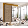 Wiemann Sheffield Sliding Door Wardrobe + 1 Mirrored Door 180cm - Nordic Oak
