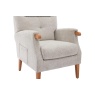 Downtown Kedleston Fireside Fabric Chair - Linen