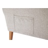 Downtown Kedleston Fireside Fabric Chair - Linen