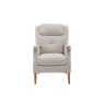 Downtown Kedleston Fireside Fabric Chair - Linen