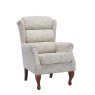 Downtown Hawksmoor Fireside Fabric Chair - Frost